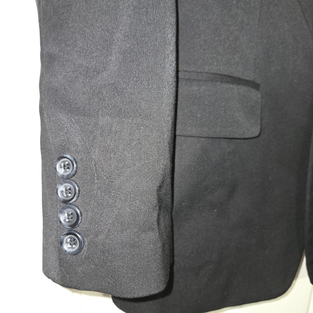 Calvin Klein‎ Blazer Women Size 16 Regular Black Business Jacket - Picture 8 of 9